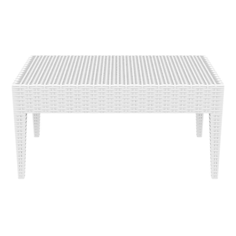 Rectangle Resin Coffee Table, White, Belen Kox. Picture 3