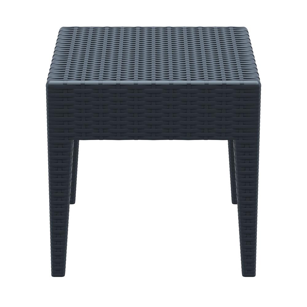 Square Resin Side Table, Dark Gray, Belen Kox. Picture 2