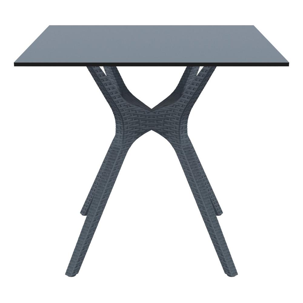Ibiza Square Table 31 inch Dark Gray. Picture 2