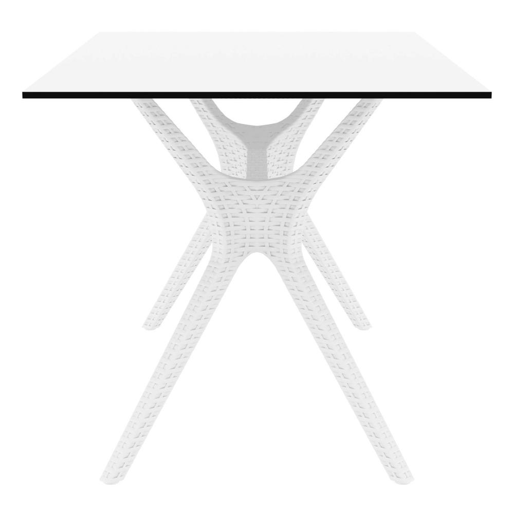 Rectangle Dining Table, 55 inch, White, Belen Kox. Picture 3