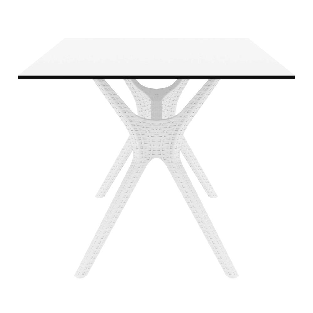 Ibiza Rectangle Table 71 inch White. Picture 3