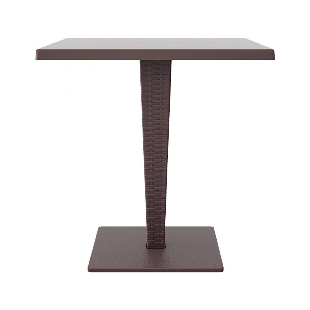 Square Dining Table, Brown, 27.5 inch, Belen Kox. Picture 2