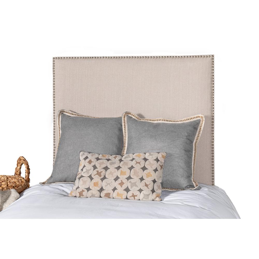 Leffler Home Riley Twin Dorm and Kids Upholstered Headboard in Crawford Linen. The main picture.