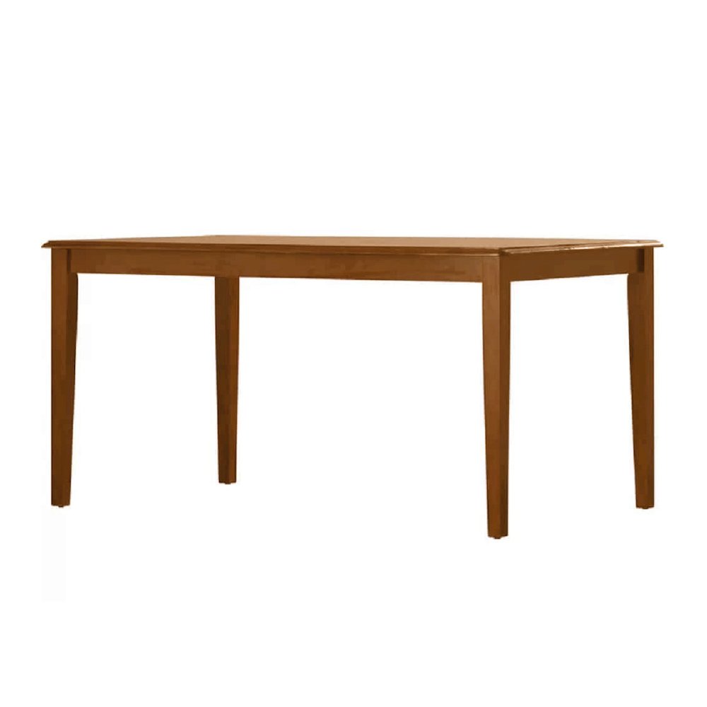 Shaker Rectangular Wood Dining Table - Walnut. Picture 1
