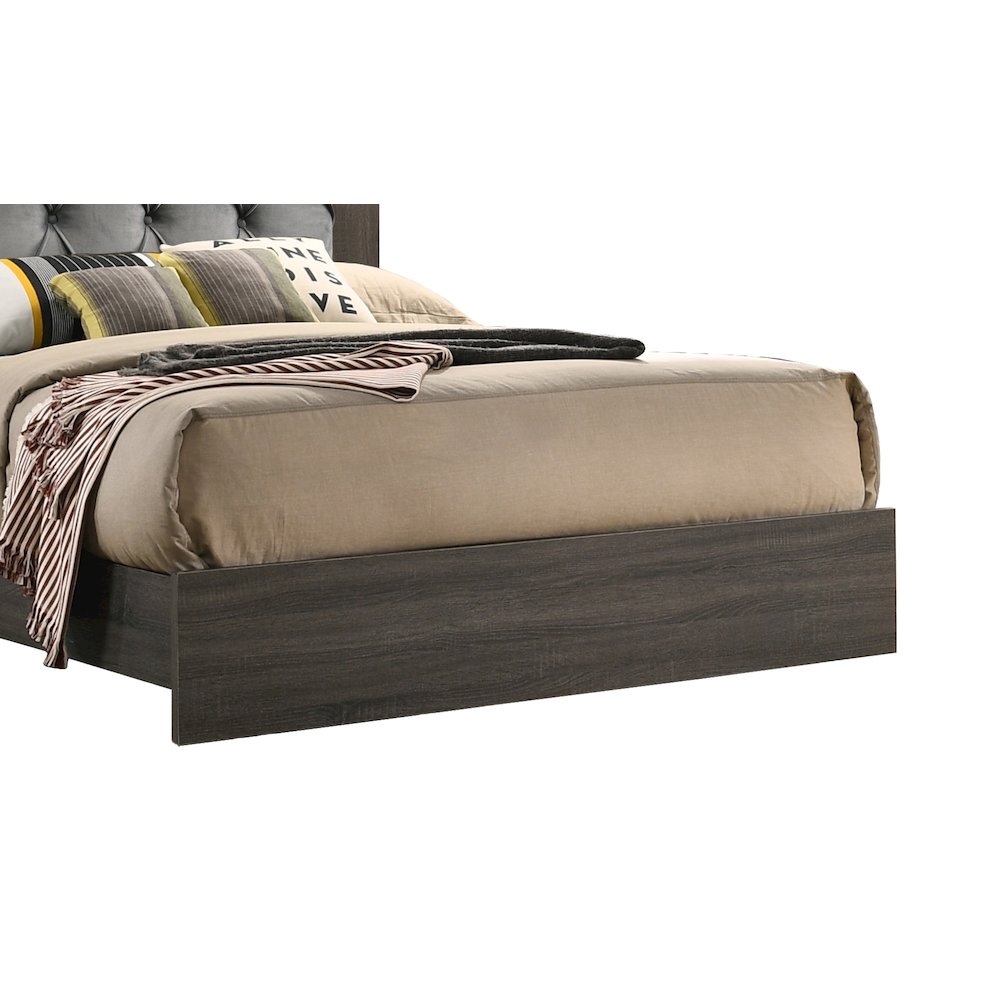 Madelyn California King Bed in Walnut Grey. Picture 4