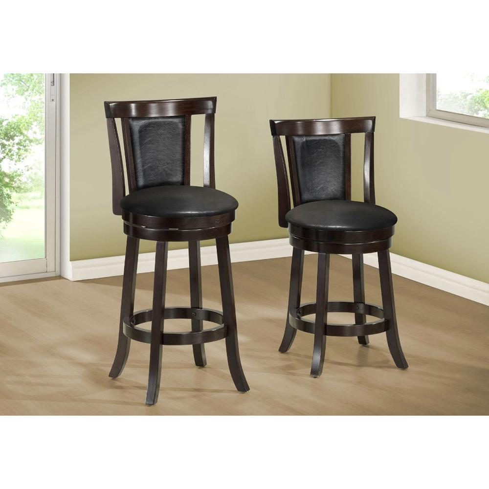 BARSTOOL - 2PCS / 43"H / SWIVEL / CAPPUCCINO BAR HEIGHT. Picture 2