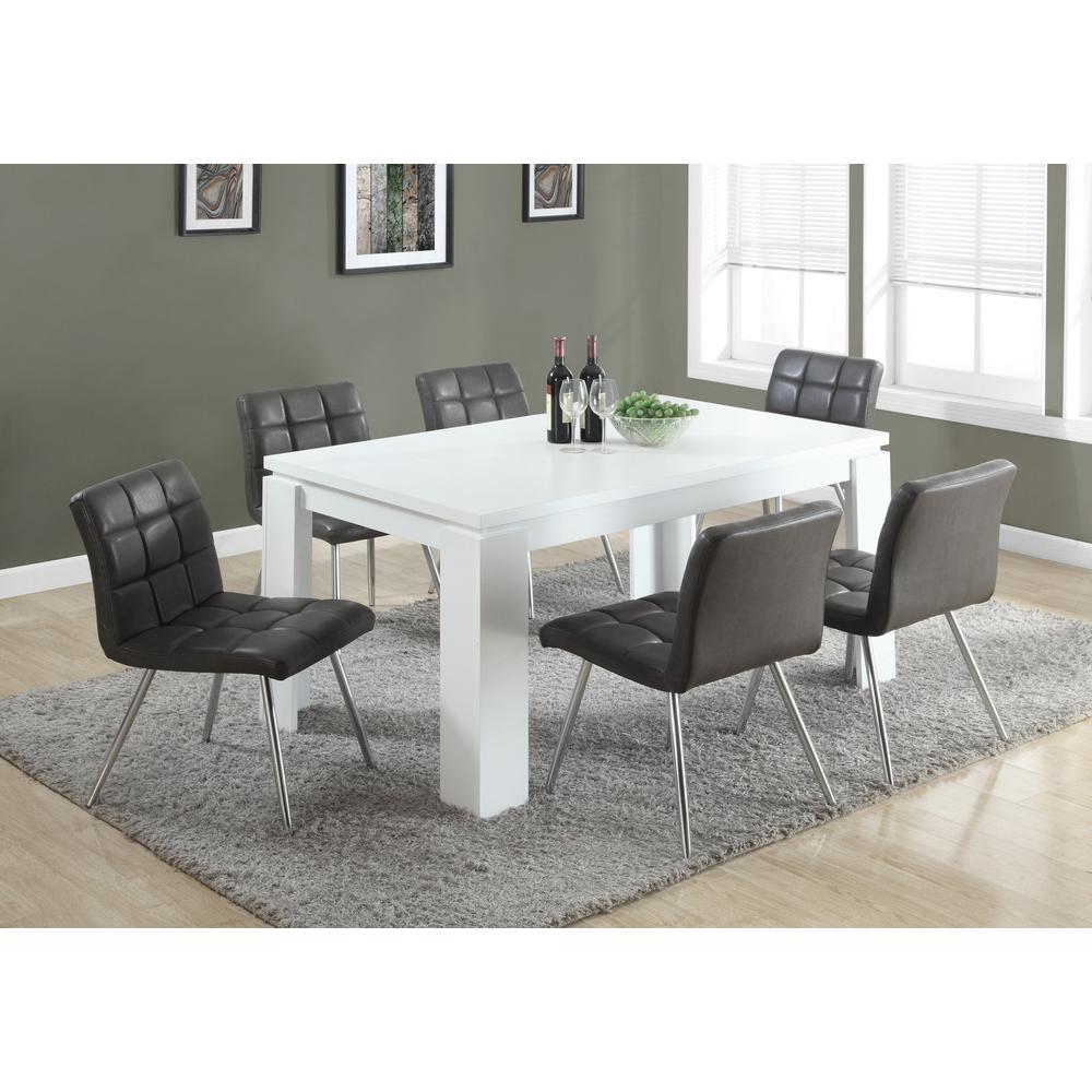 Dining Table, 60 Rectangular, Kitchen, Dining Room, White Laminate. Picture 2