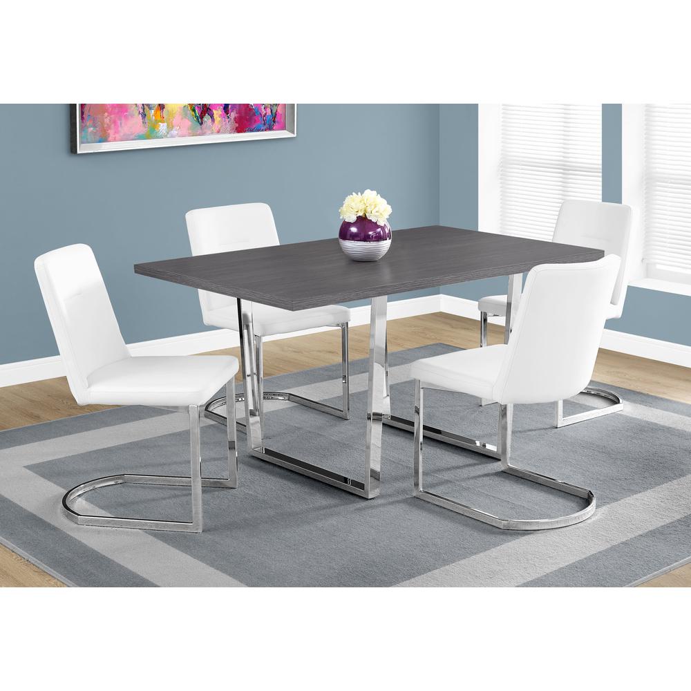 Dining Table, 60 Rectangular, Kitchen, Dining Room, Grey Laminate. Picture 2