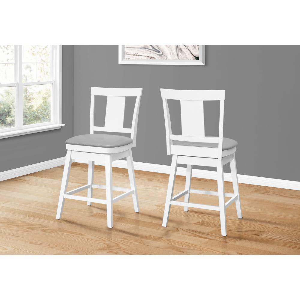 Bar Stool, Set Of 2, Swivel, Counter Height, Kitchen. Picture 2