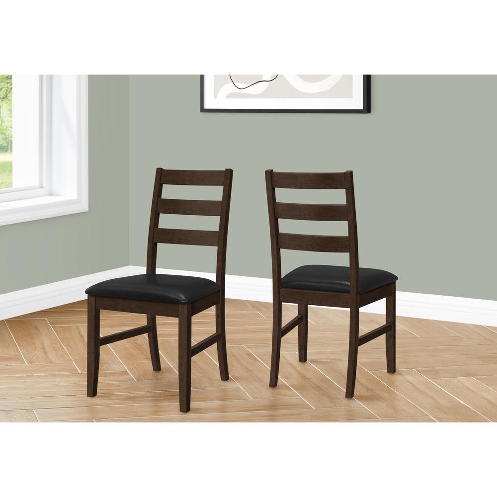 Dining Chair, Set Of 2, 37 Height, Kitchen, Dining Room, Side, Upholstered. Picture 9