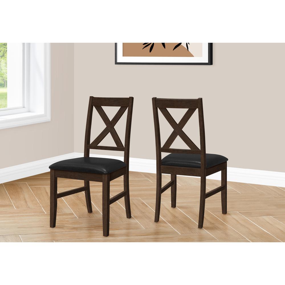 Dining Chair, 37 Height, Set Of 2, Dining Room, Kitchen, Side, Upholstered. Picture 2