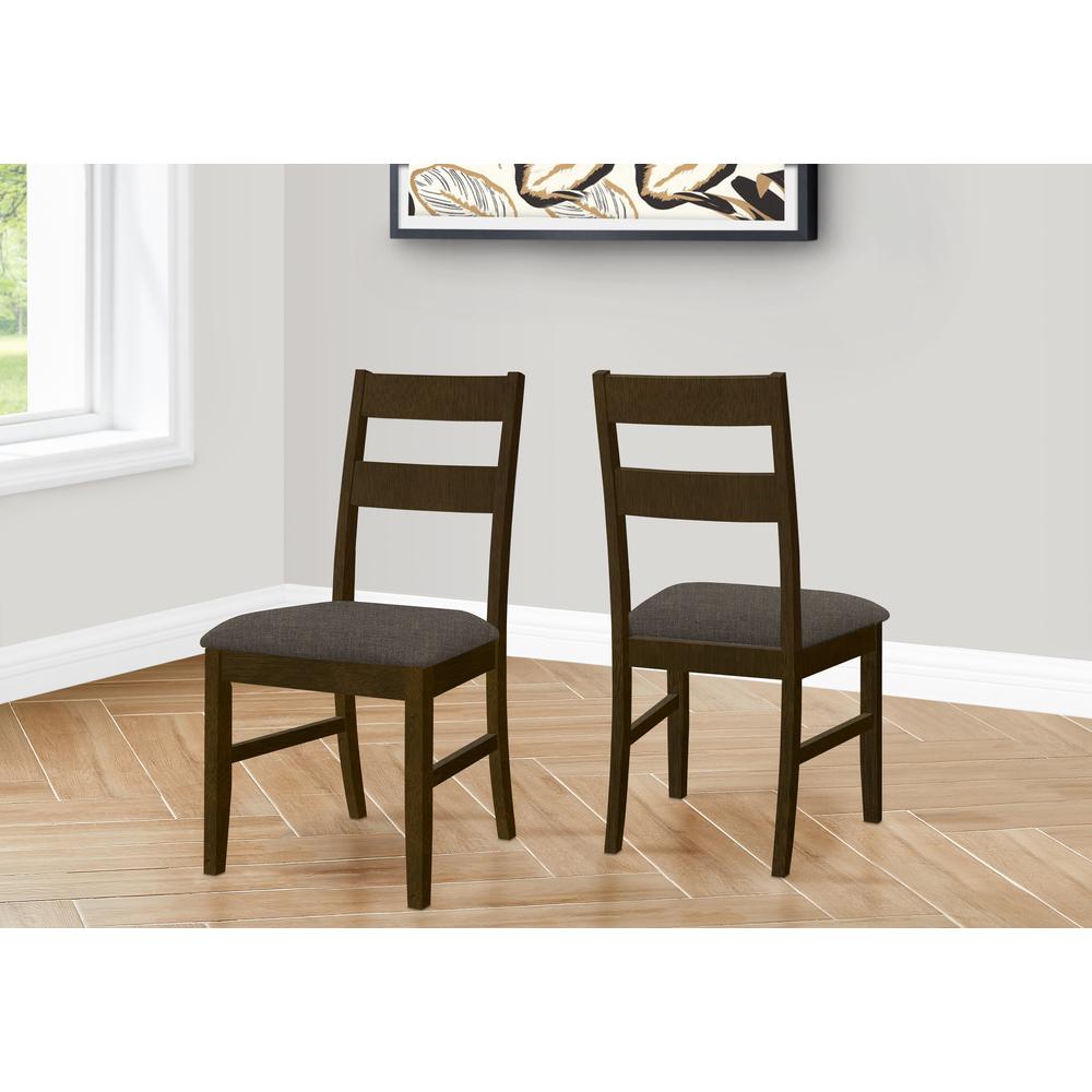 Dining Chair, 37 Height, Set Of 2, Upholstered, Side, Dining Room, Kitchen. Picture 10