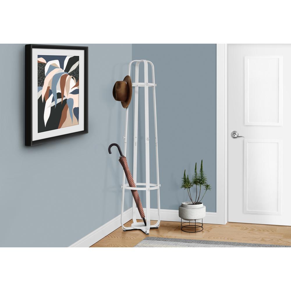 Coat Rack, Hall Tree, Free Standing, 12 Hooks, Entryway, 72H, Umbrella Holder. Picture 2