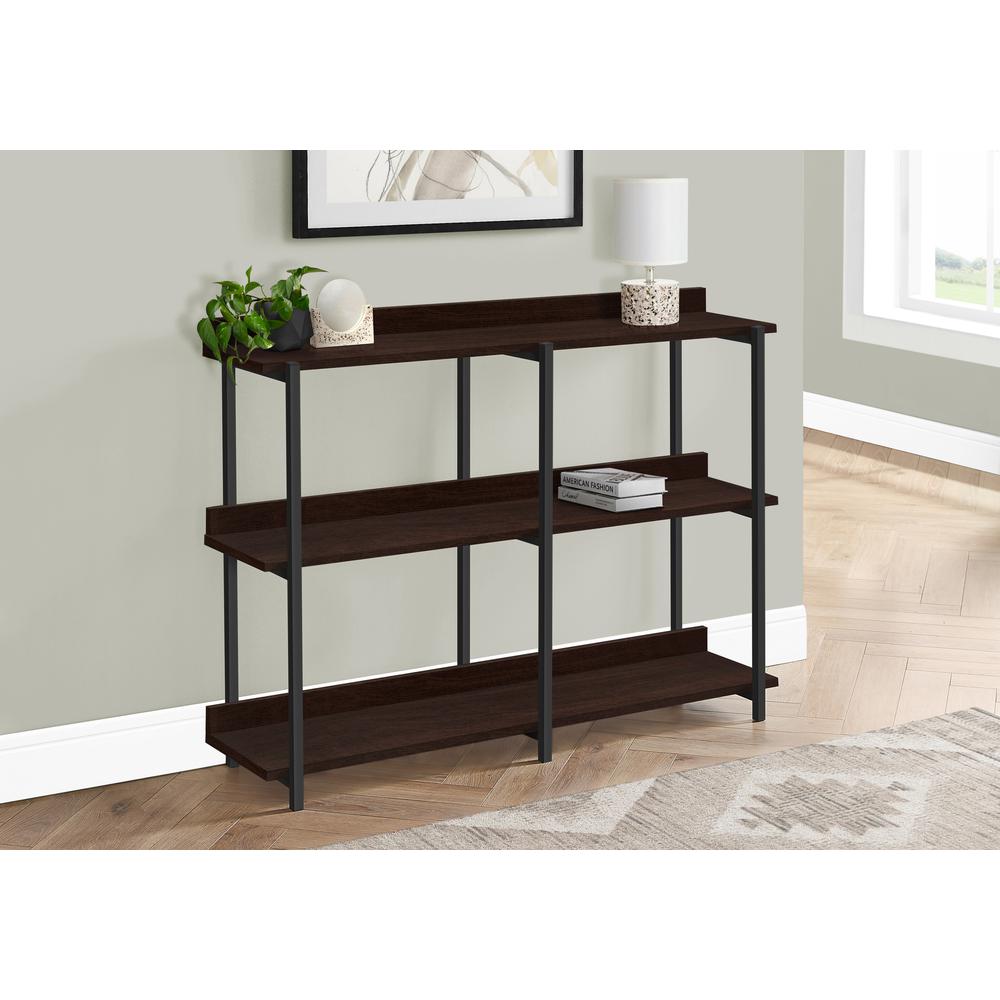Accent Table, Console, Entryway, Narrow, Sofa, Living Room, Bedroom, Brown. Picture 8