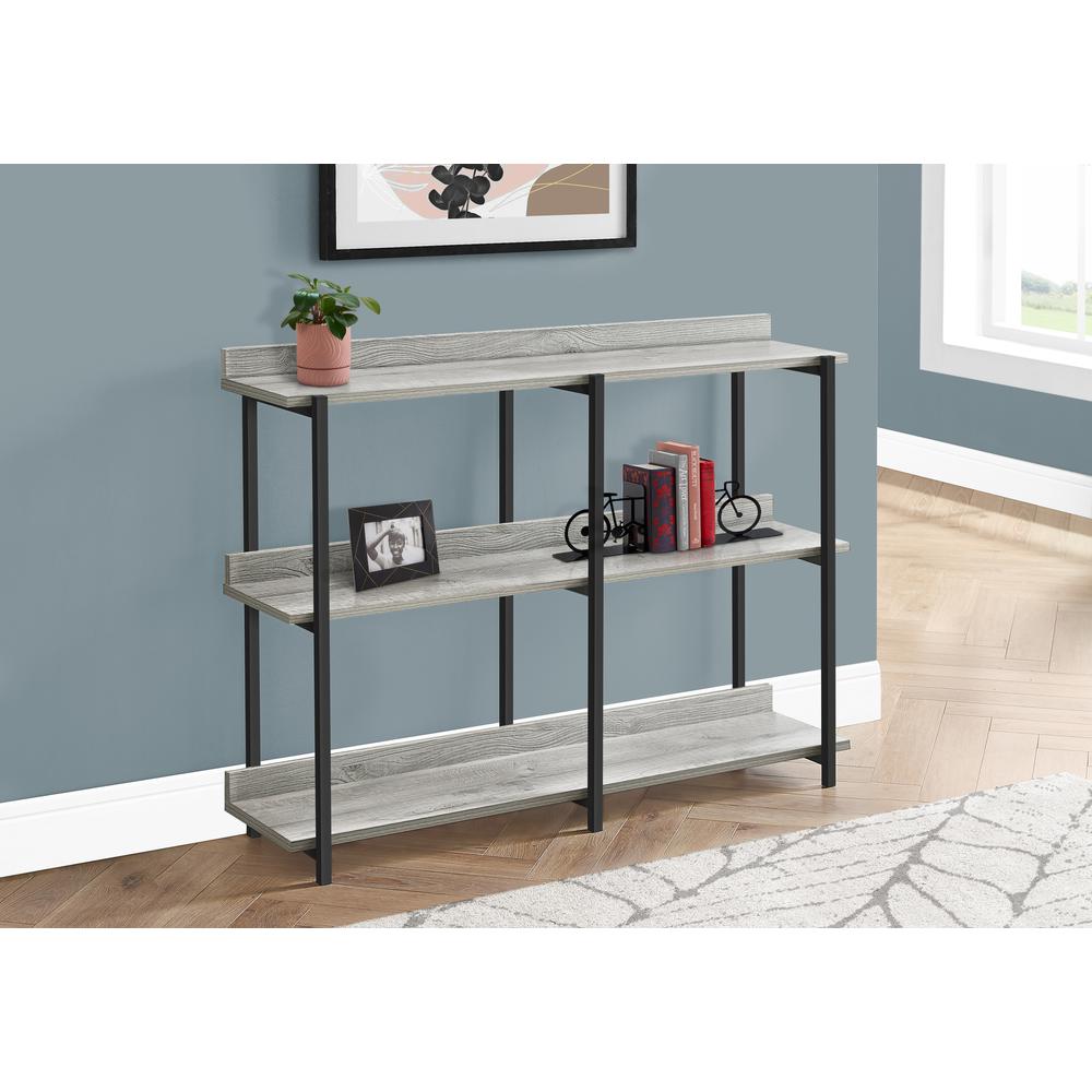 Accent Table, Console, Entryway, Narrow, Sofa, Living Room, Bedroom, Grey. Picture 8