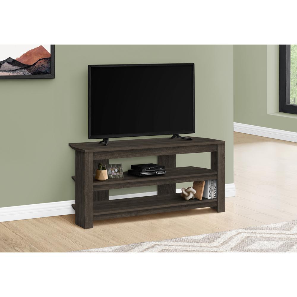 Tv Stand, 42 Inch, Console, Media Entertainment Center, Storage Shelves. Picture 8