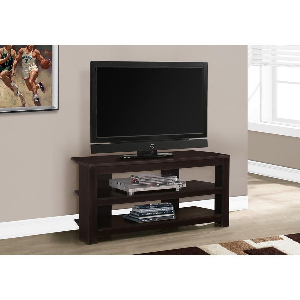 Tv Stand, 42 Inch, Console, Media Entertainment Center, Storage Shelves. Picture 2