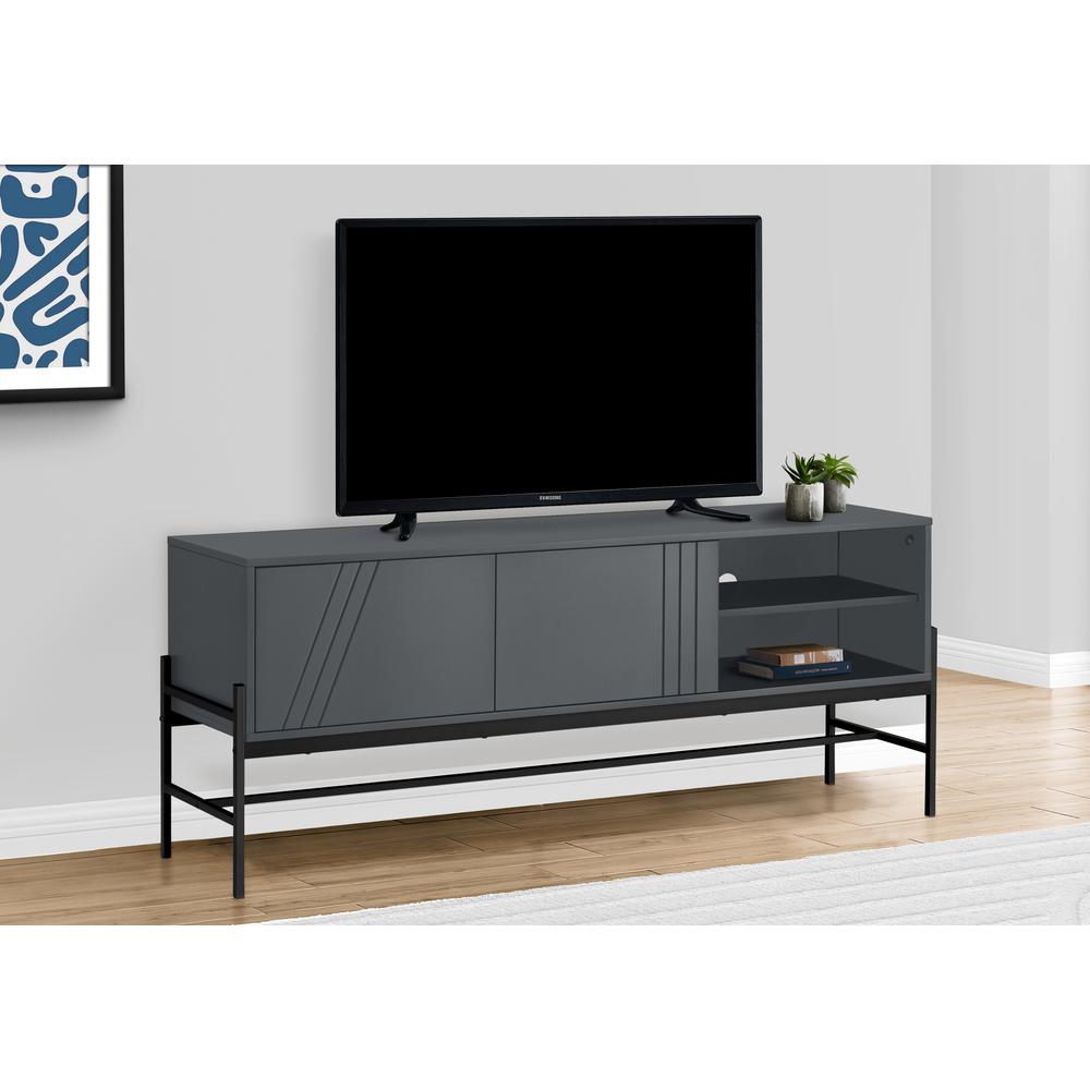 Tv Stand, 60 Inch, Console, Media Entertainment Center, Storage Cabinet. Picture 9