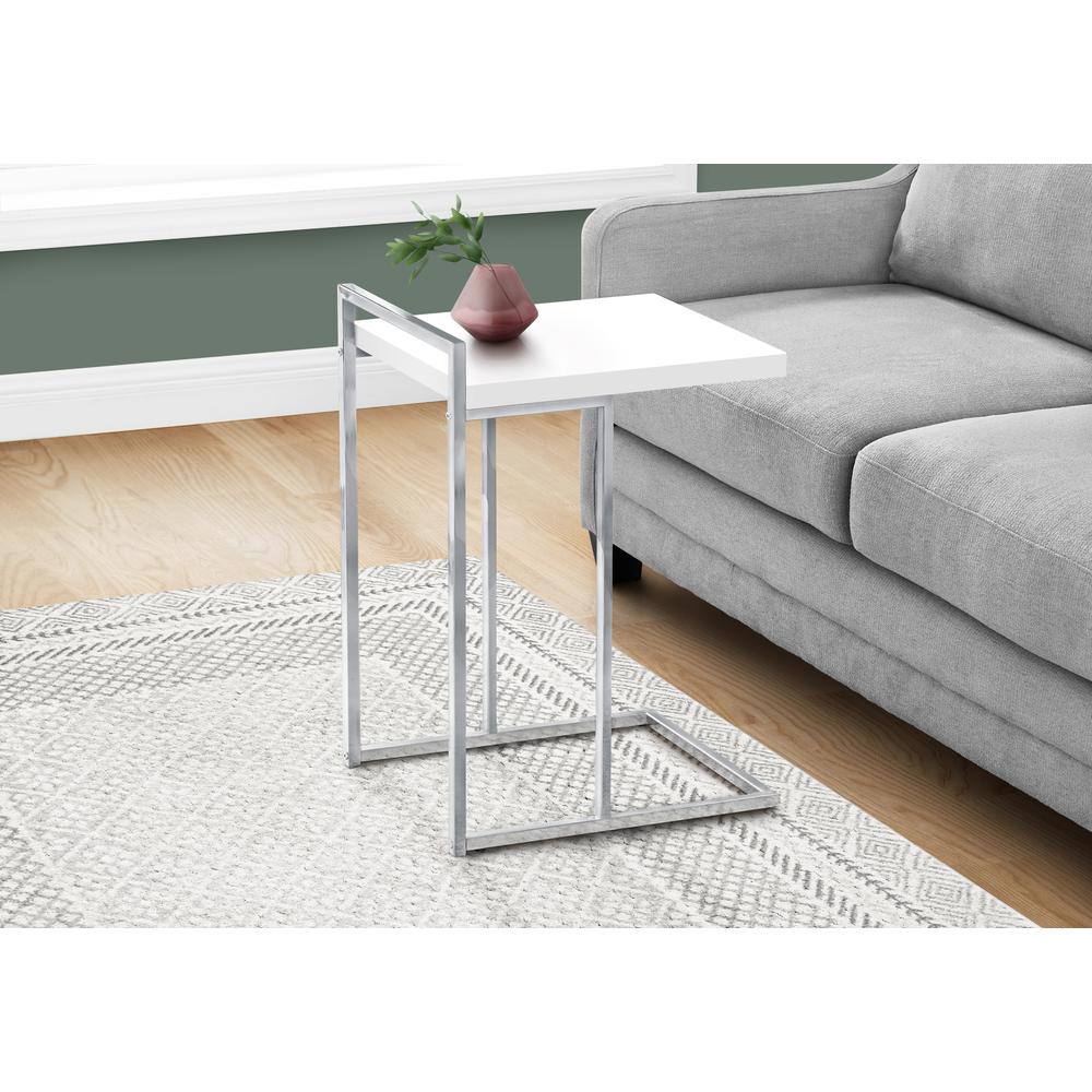 Accent Table, C-shaped, End, Side, Snack, Living Room, Bedroom. Picture 8