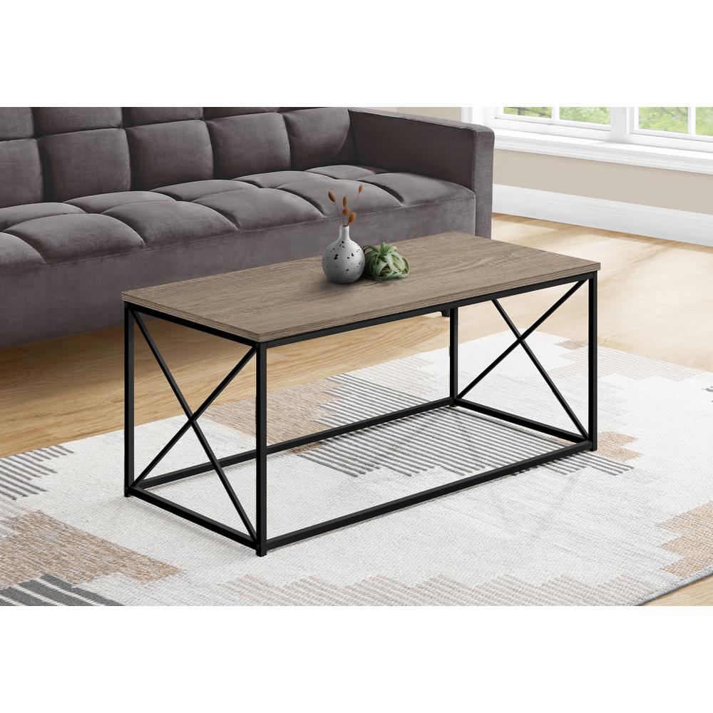 Coffee Table, Accent, Cocktail, Rectangular, Living Room, 40L, Brown Laminate. Picture 2