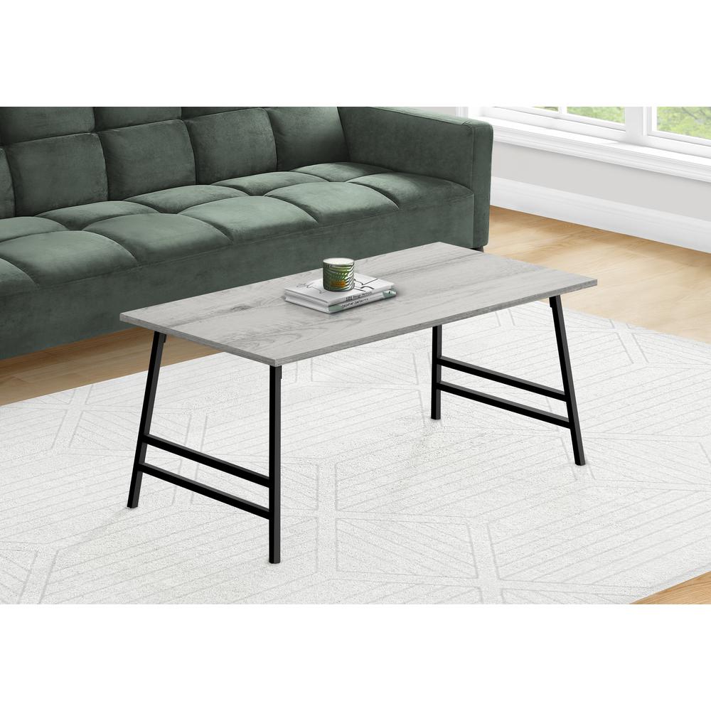 Coffee Table, Accent, Cocktail, Rectangular, Living Room, 40L, Grey Laminate. Picture 2