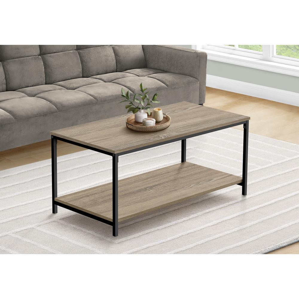 Coffee Table, Accent, Cocktail, Rectangular, Living Room, 40L, Brown Laminate. Picture 8