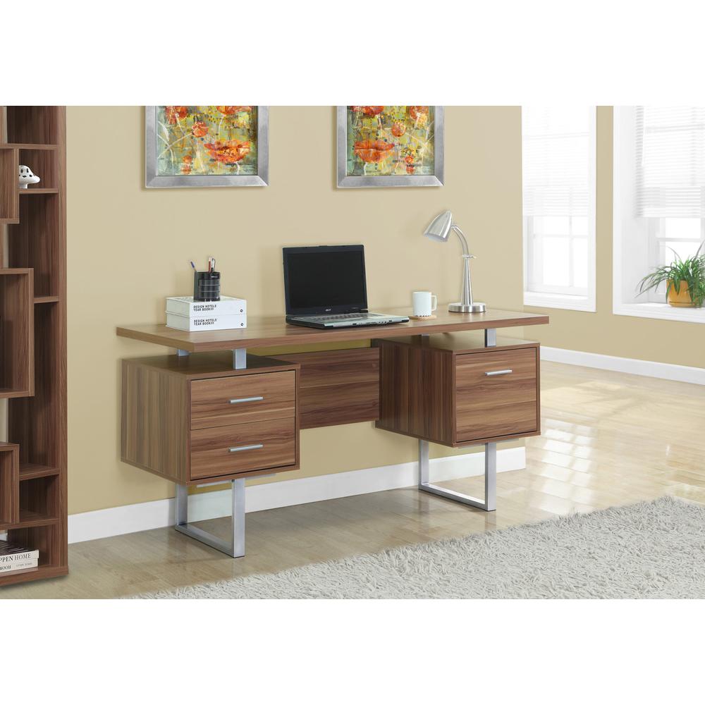 Computer Desk, Home Office, Laptop, Left, Right Set-up, Storage Drawers, 60L. Picture 2