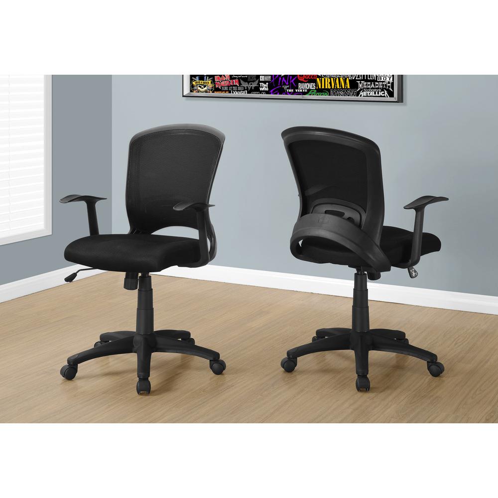 Office Chair, Adjustable Height, Swivel, Ergonomic, Armrests, Computer Desk. Picture 9