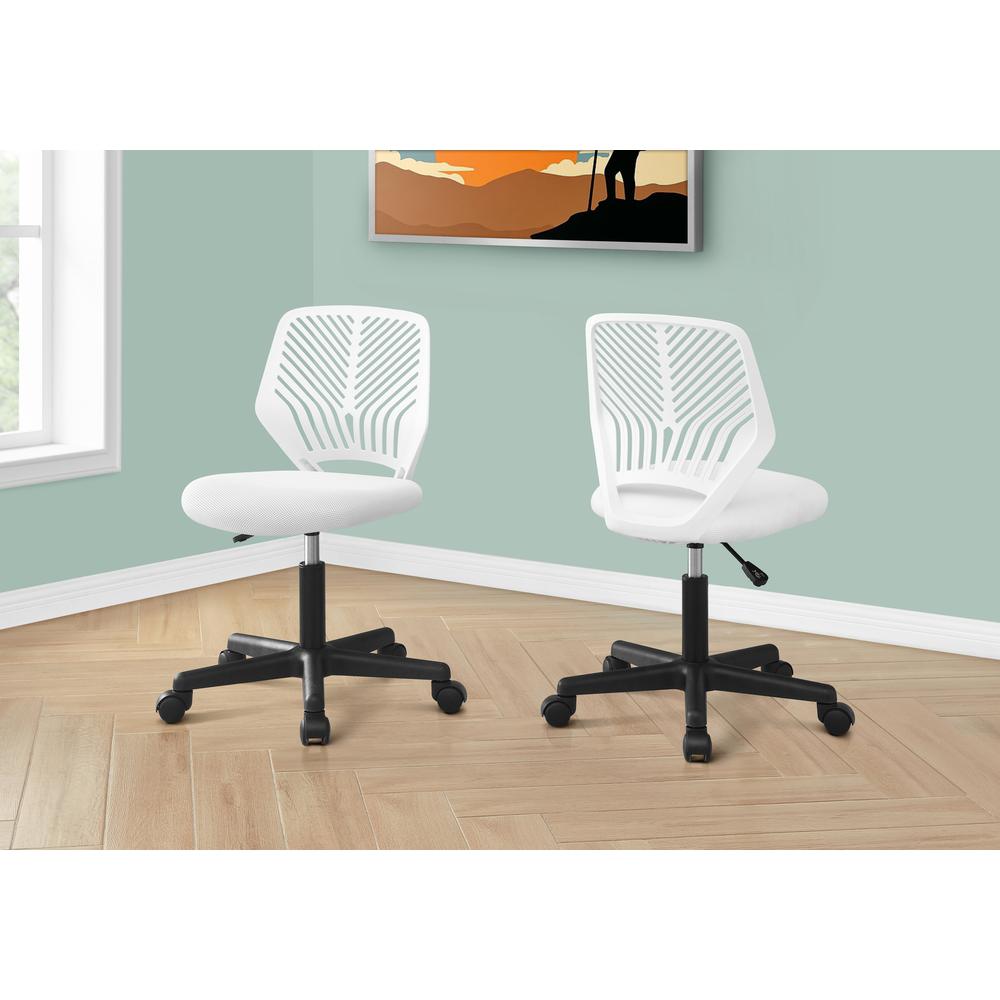 Office Chair, Adjustable Height, Swivel, Ergonomic, Computer Desk, Work. Picture 3