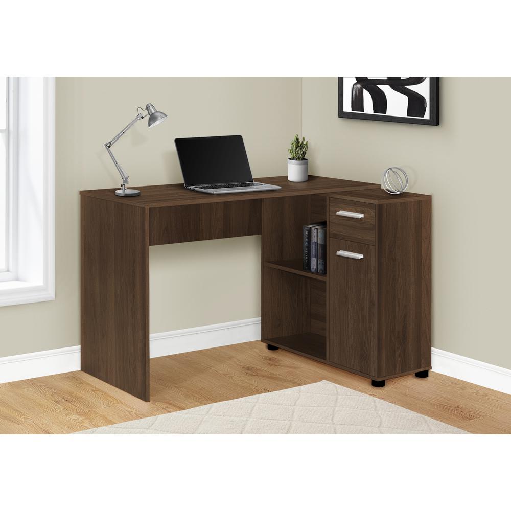 Computer Desk, Home Office, Corner, Storage Drawers, 46L, L Shape, Work. Picture 9