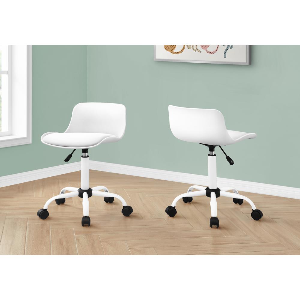 Office Chair, Adjustable Height, Swivel, Ergonomic, Computer Desk, Work. Picture 9