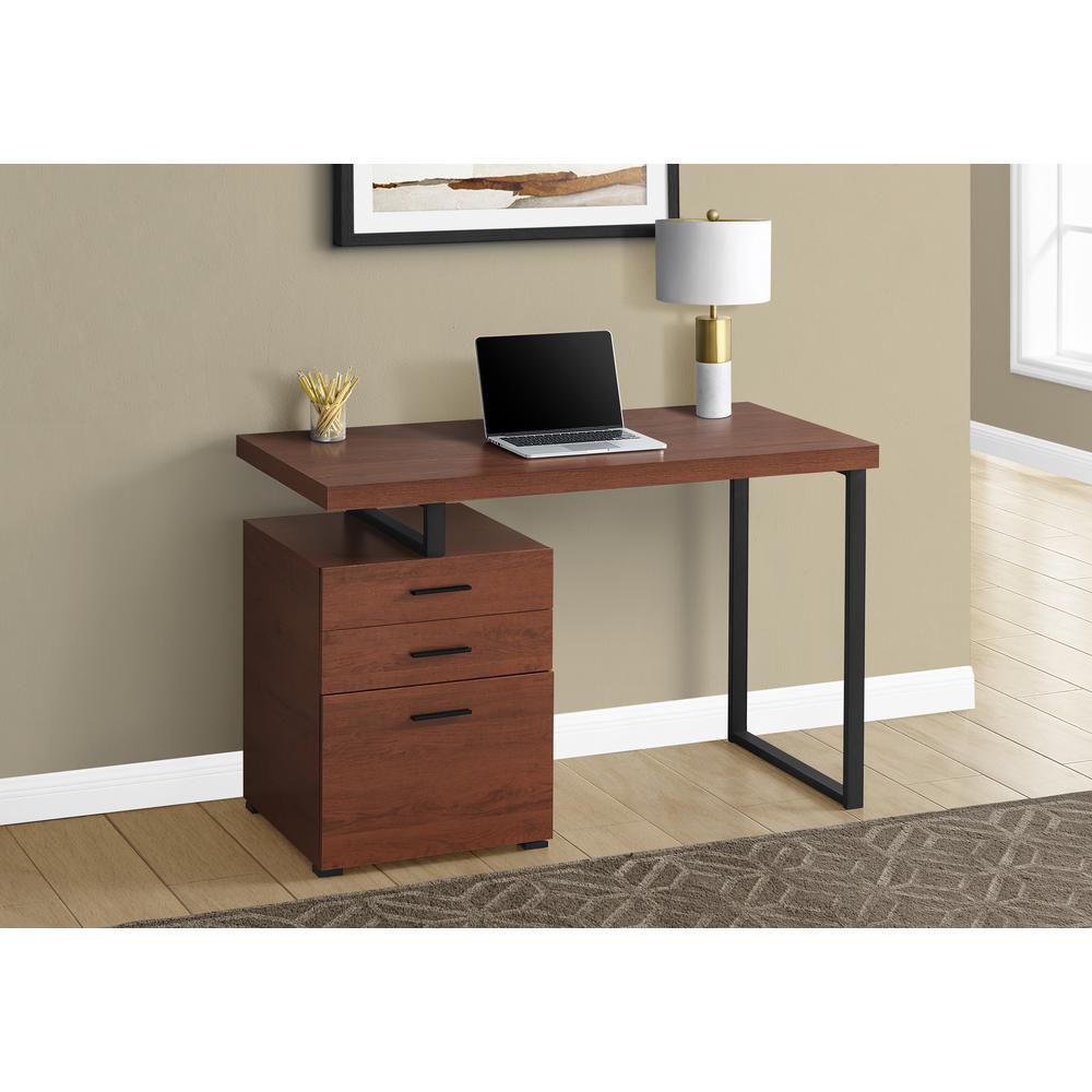 Computer Desk, Home Office, Laptop, Left, Right Set-up, Storage Drawers, 48L. Picture 2