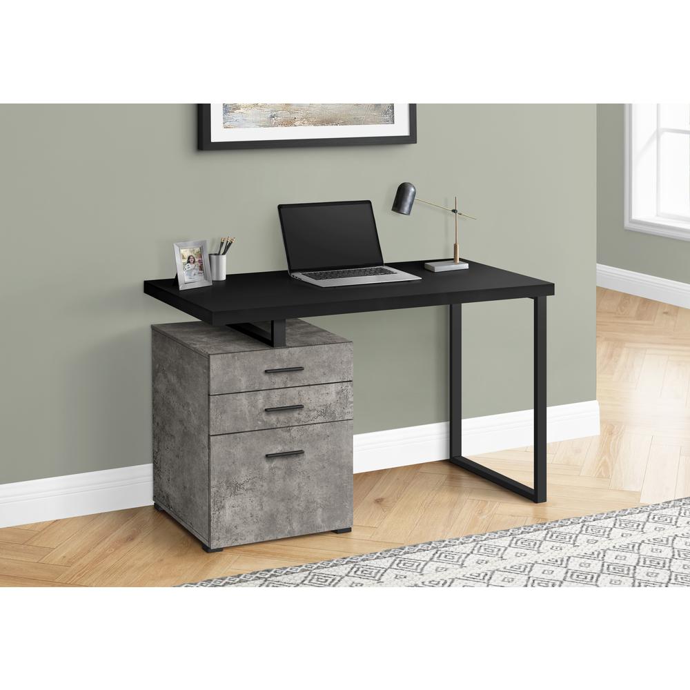 Computer Desk, Home Office, Laptop, Left, Right Set-up, Storage Drawers, 48L. Picture 2
