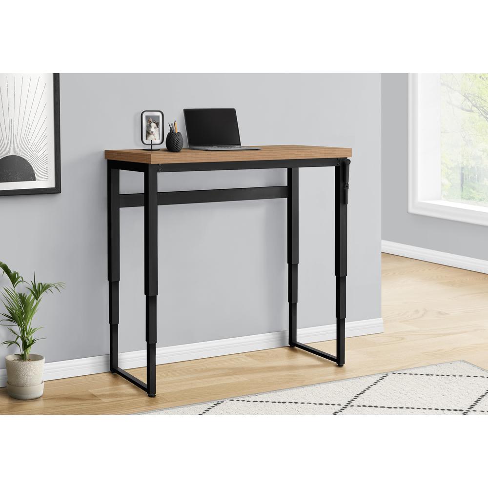 Computer Desk, Home Office, Standing, Adjustable, 48L, Work, Laptop. Picture 12