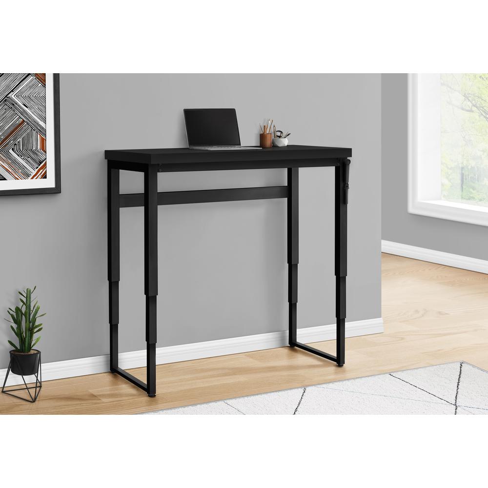 Computer Desk, Home Office, Standing, Adjustable, 48L, Work, Laptop. Picture 12