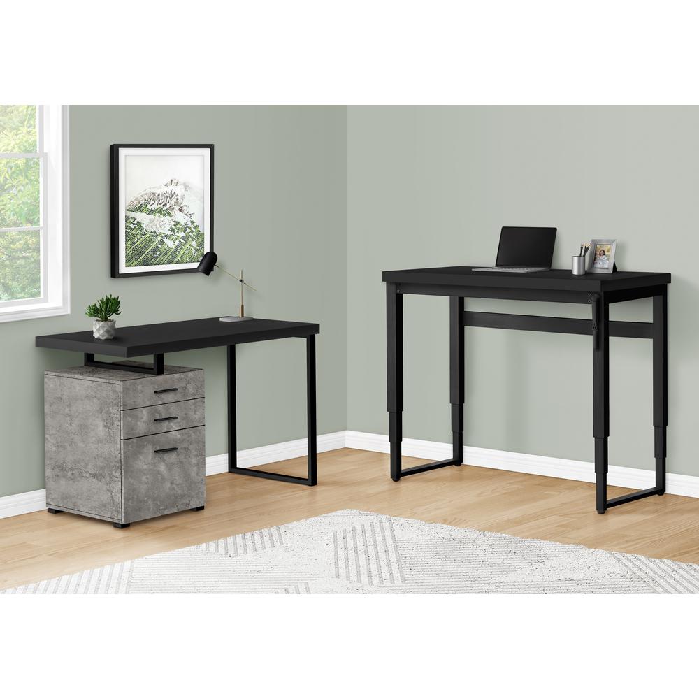 Computer Desk, Home Office, Standing, Adjustable, 48L, Work, Laptop. Picture 13