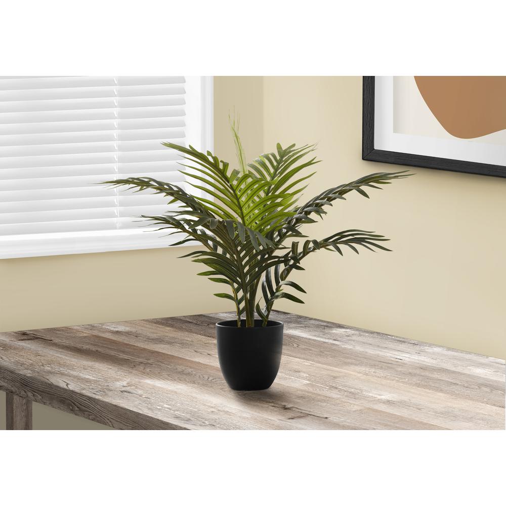 Artificial Plant, 20 Tall, Palm, Indoor, Faux, Fake, Table, Greenery, Potted. Picture 5