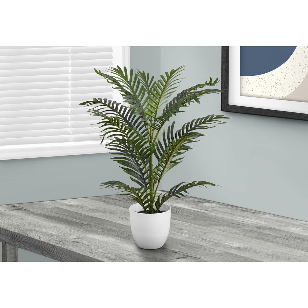 Artificial Plant, 28 Tall, Palm Tree, Indoor, Faux, Fake, Floor, Greenery. Picture 5