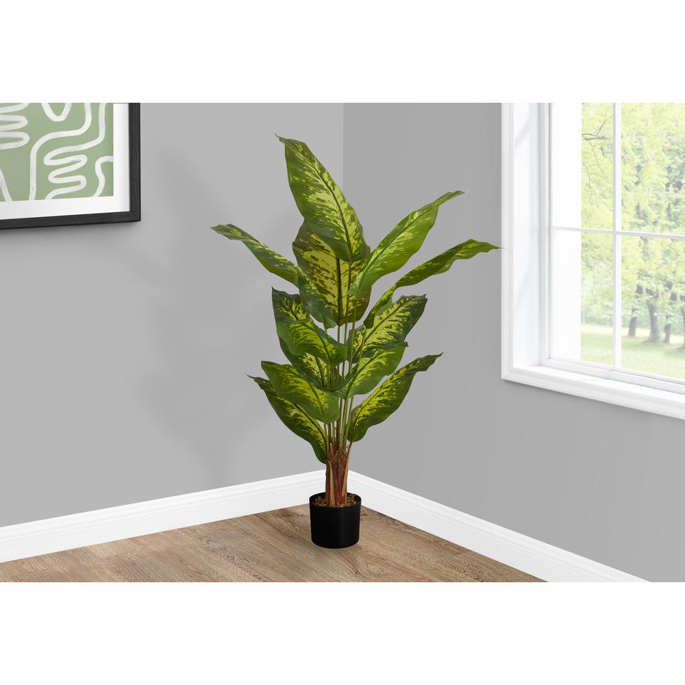 Artificial Plant, 47 Tall, Evergreen Tree, Indoor, Faux, Fake, Floor, Greenery. Picture 5