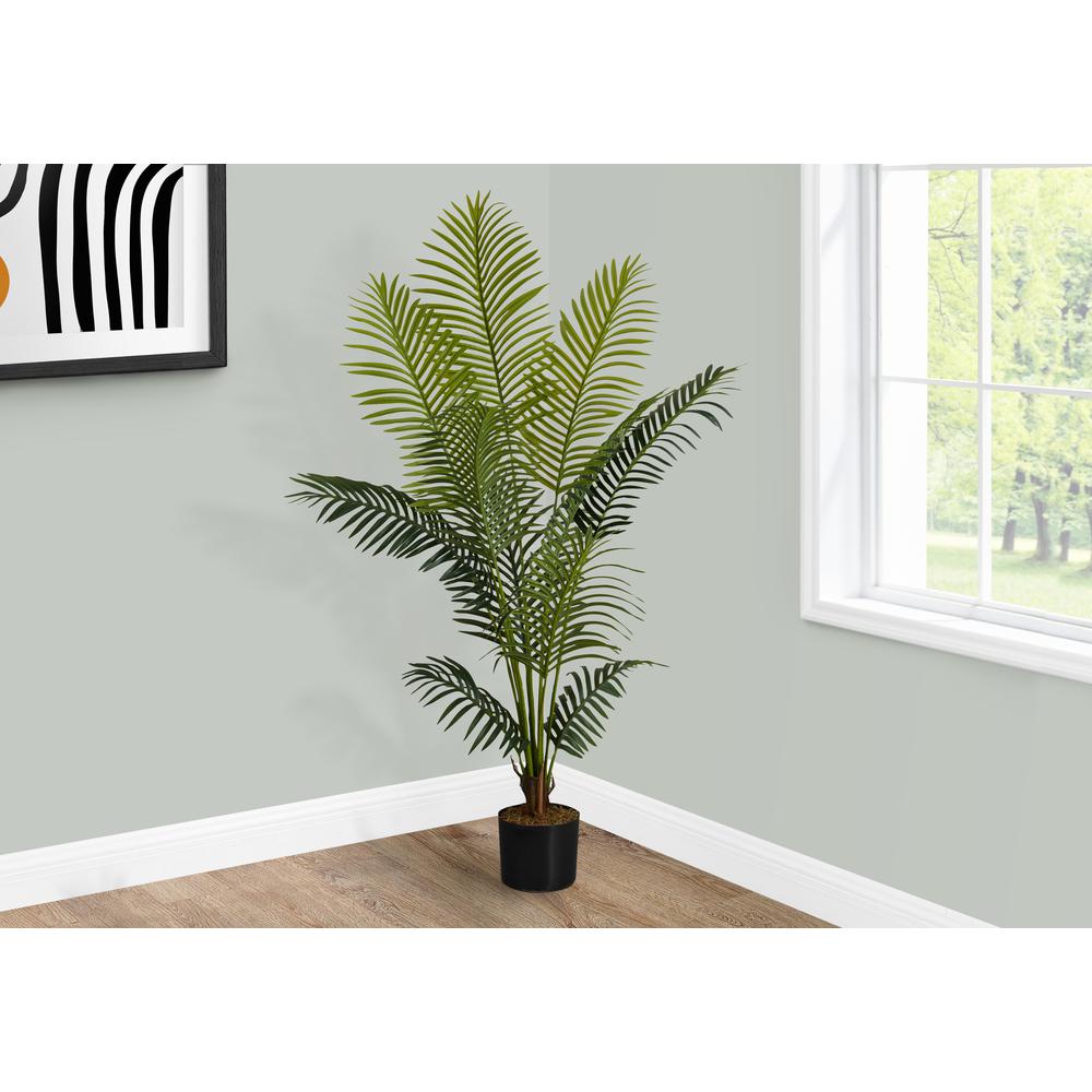 Artificial Plant, 57 Tall, Palm Tree, Indoor, Faux, Fake, Floor, Greenery. Picture 5