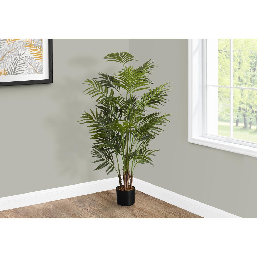 Artificial Plant, 47 Tall, Areca Palm Tree, Indoor, Faux, Fake, Floor. Picture 5