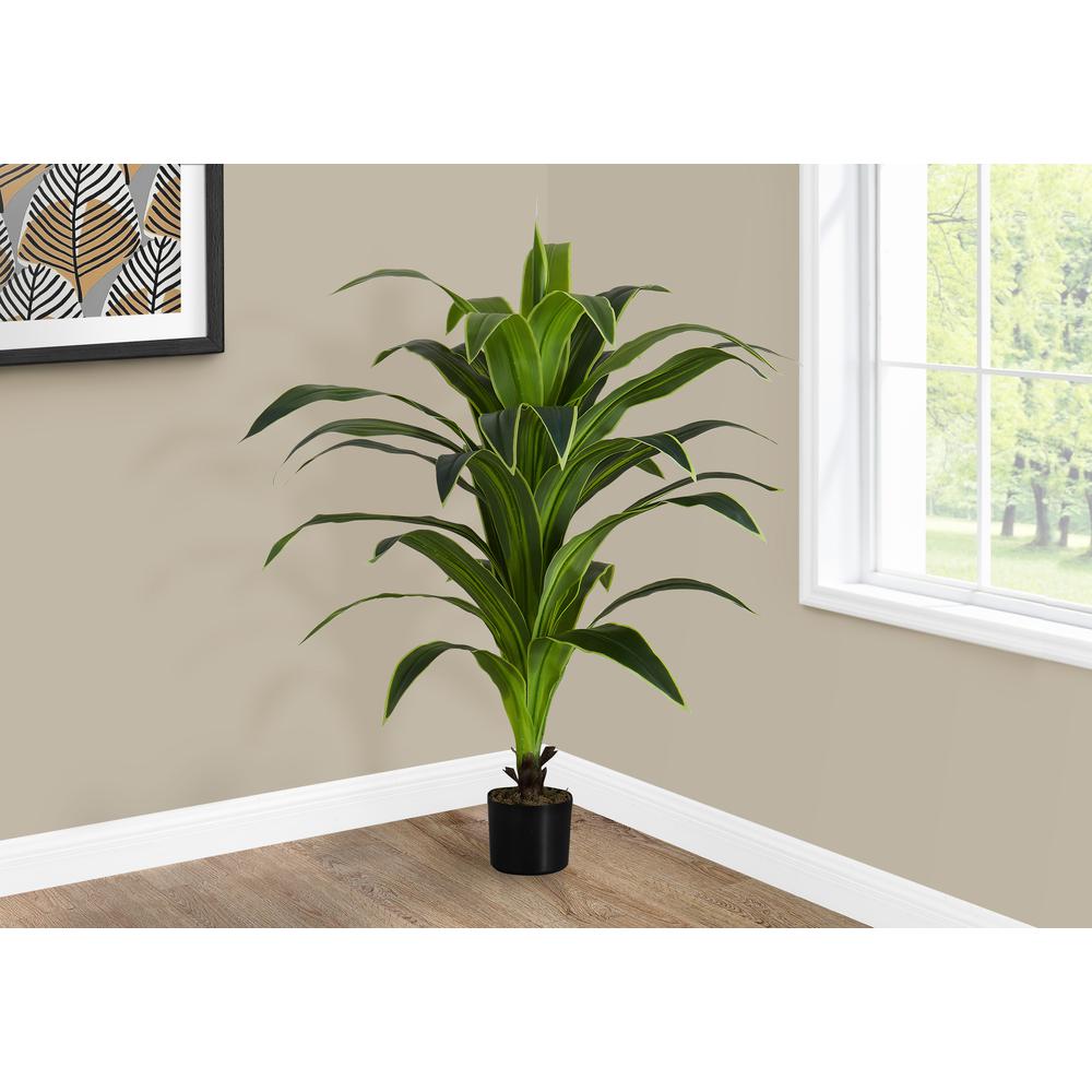 Artificial Plant, 47 Tall, Dracaena Tree, Indoor, Faux, Fake, Floor, Greenery. Picture 5