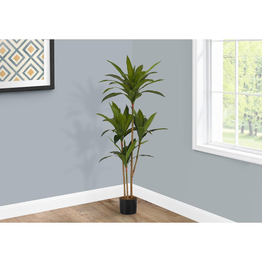 Artificial Plant, 51 Tall, Dracaena Tree, Indoor, Faux, Fake, Floor, Greenery. Picture 5