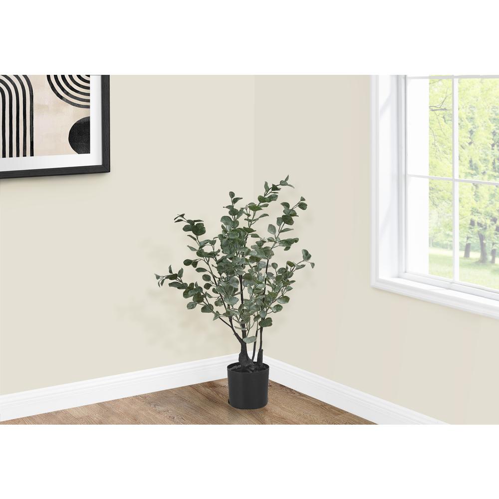 Artificial Plant, 35 Tall, Eucalyptus Tree, Indoor, Faux, Fake, Floor. Picture 5