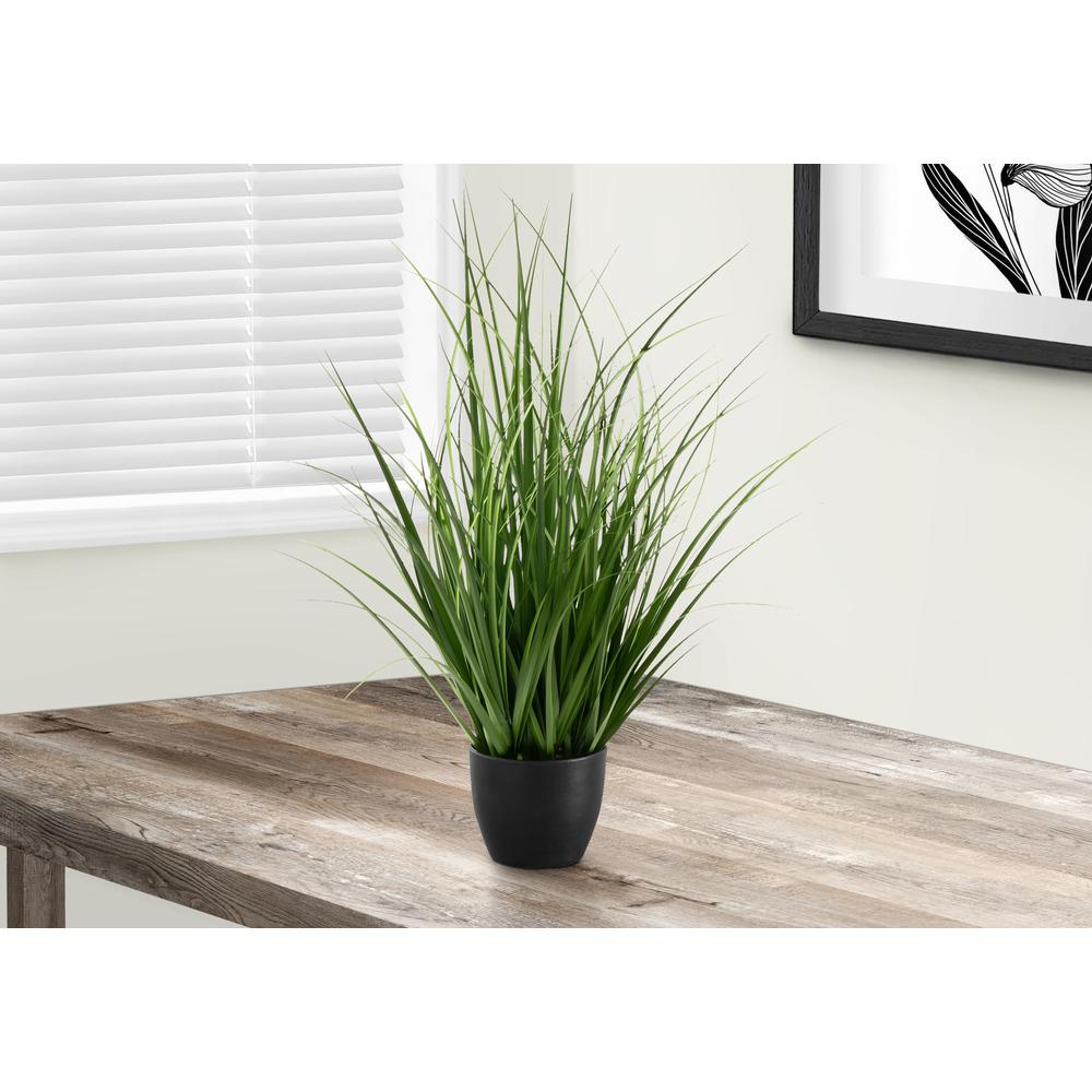 Artificial Plant, 23 Tall, Grass, Indoor, Faux, Fake, Table, Greenery. Picture 5