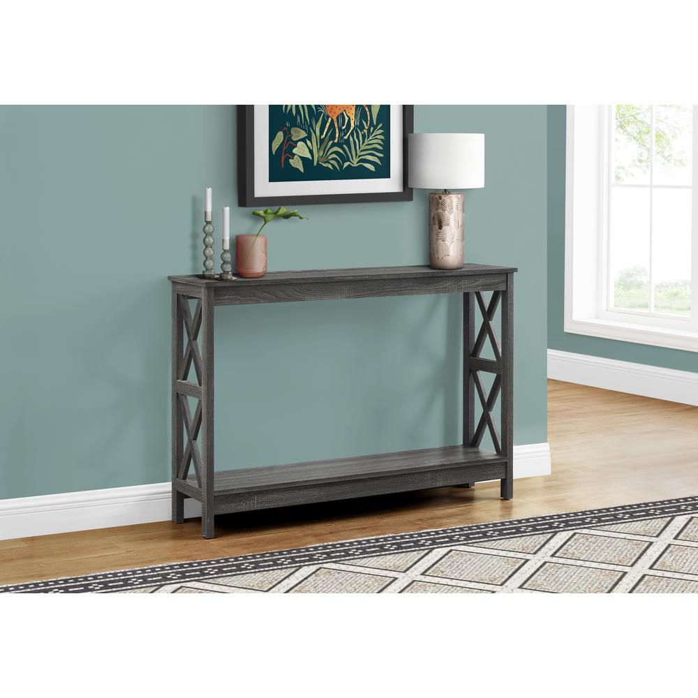 ACCENT TABLE - 48"L / GREY HALL CONSOLE. Picture 2