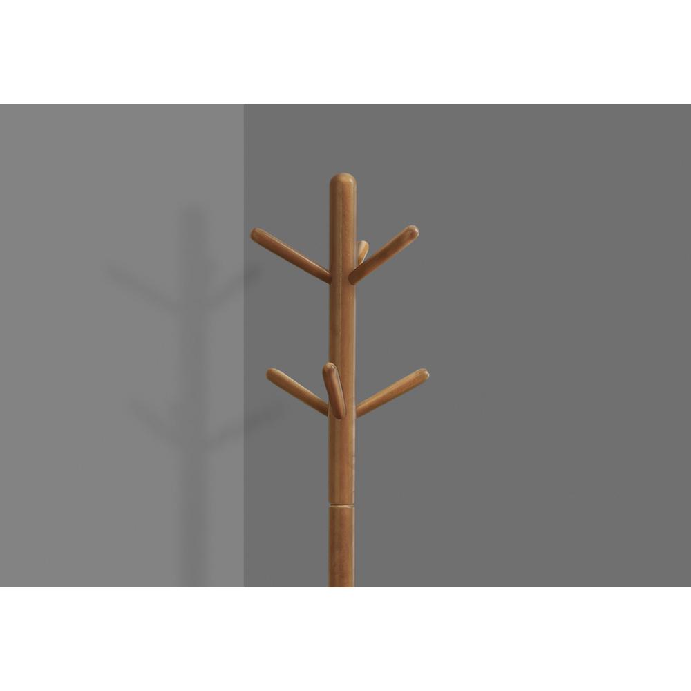 COAT RACK - 69"H / OAK WOOD CONTEMPORARY STYLE. Picture 3