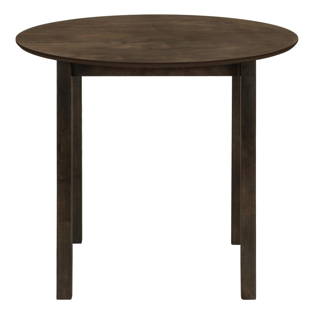 Dining Table, 36 Round, Small, Kitchen, Dining Room, Brown Veneer. Picture 2