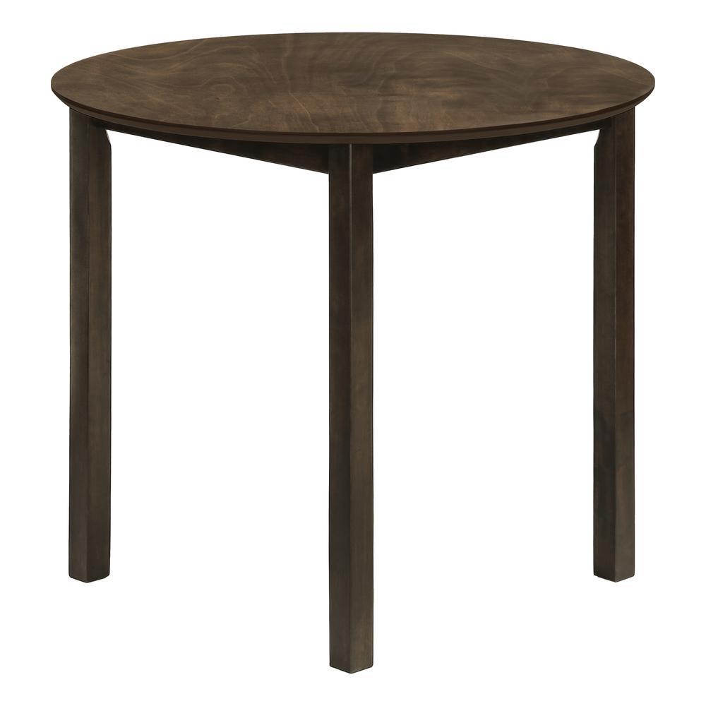 Dining Table, 36 Round, Small, Kitchen, Dining Room, Brown Veneer. Picture 3
