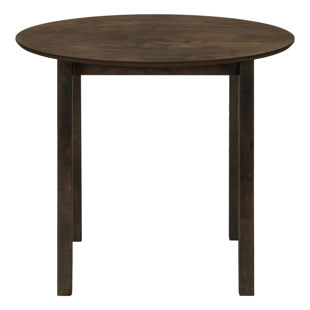 Dining Table, 36 Round, Small, Kitchen, Dining Room, Brown Veneer. Picture 4